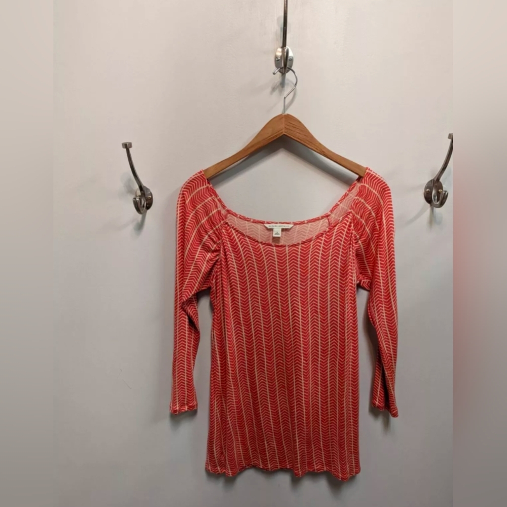 LOT OF TWO Banana Republic Chevron Boatneck Tops